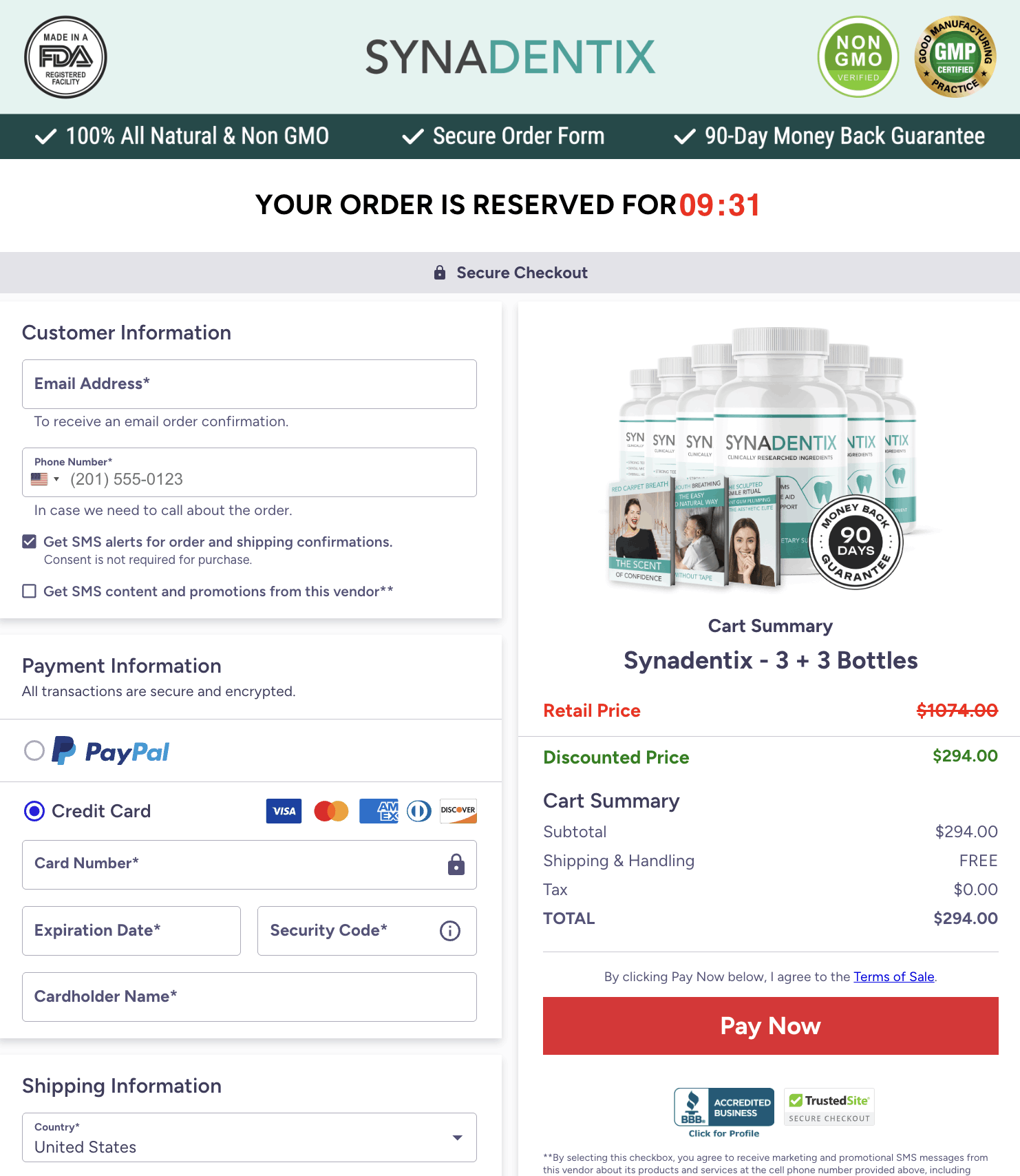 synadentix-order-page